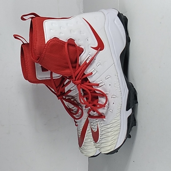 Force Savage Shoes Nike Red And White Size 4 Football Cleats Poshmark